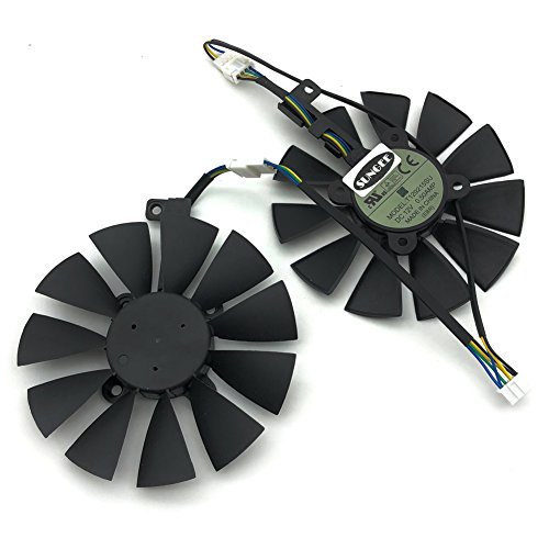Z.N.Z A Pair 87MM Cooler Fan for ASUS GTX1060 1070 Ti RX 470 570 580 Graphics Card T129215SU Cooling Fans