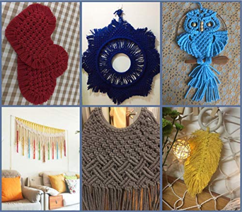 Hapyly Macrame Cord Natual Macrame Cotton Cord Diy Craft Cord Spool Twine Rustic String Cotton Rope For Wall Hanging,Plant Hangers,Crafts,Knitting,Decorative Projects 3Mm X100M (Pink) #TOP3