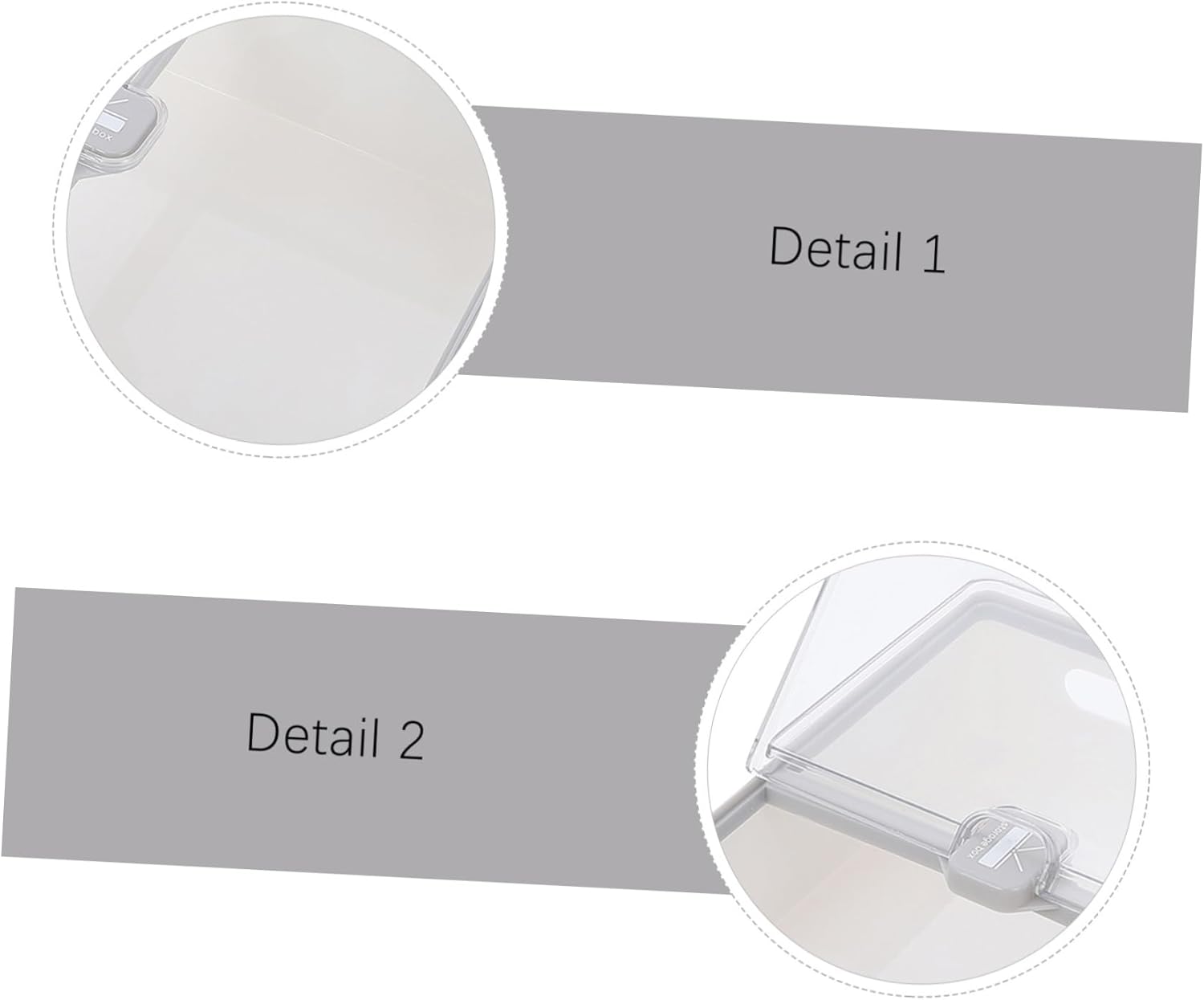 1PC Stackable Transparent Fridge Storage Box Multipurpose Food Crisper for Eggs Dumplings Bread Material Fresh Keeping Kitchen Organizer