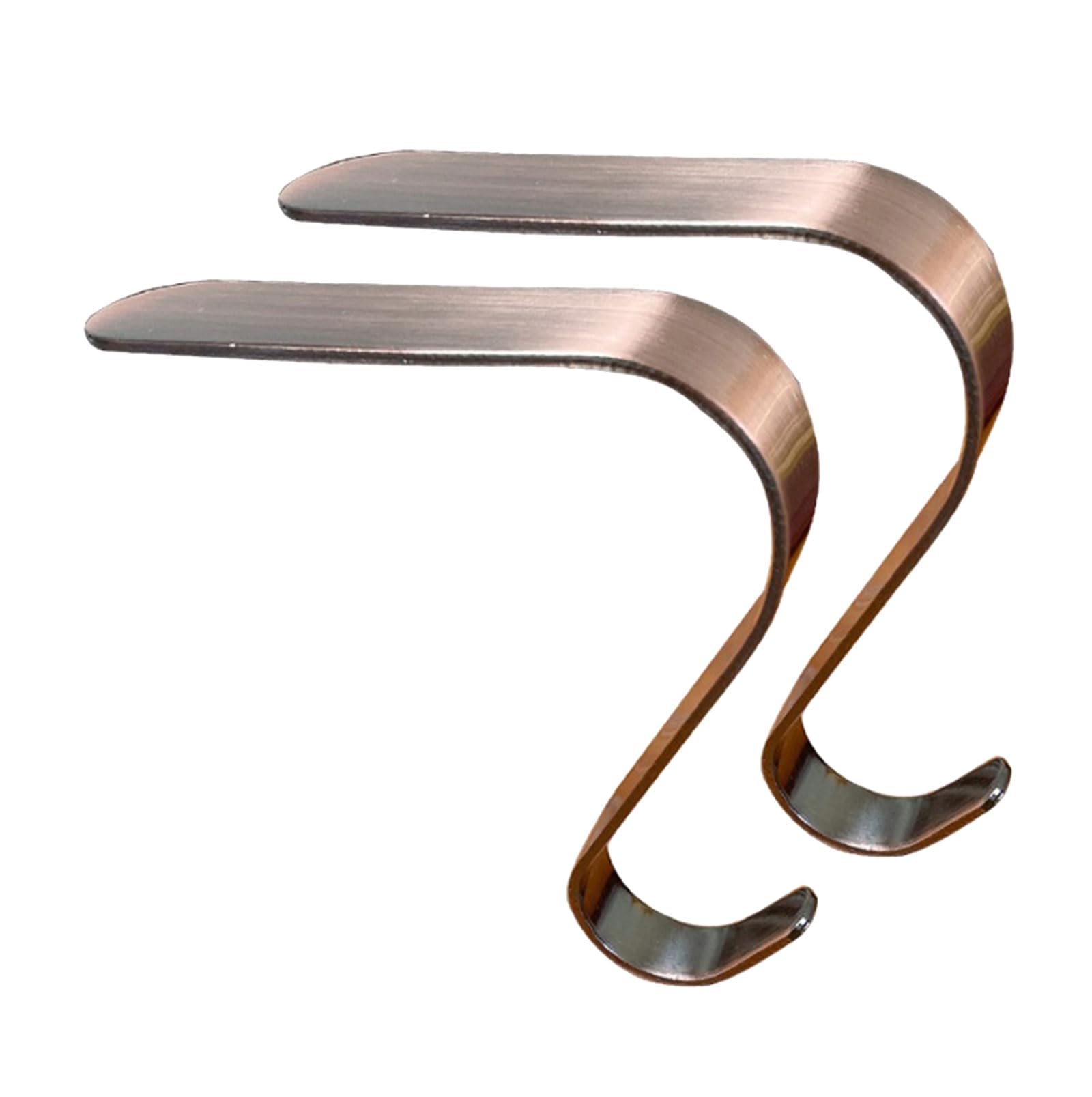 Tsophreniq Christmas Stocking Hangers Metal Hanging Hooks for Mantel and Fireplaces Decorations Holiday Display Accessories Mantel Stocking Hangers