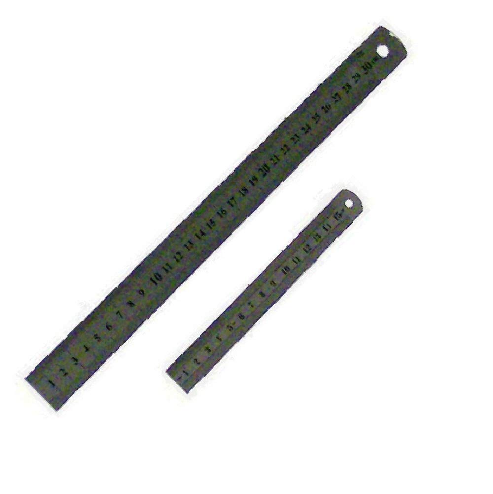 Prima Tools SRS2 Stainless Steel Ruler Set, Silver, Set of 2 Pieces