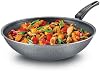 Prestige Omega Select Plus Wok 30 Cm Diameter Aluminium, Non-Stick,Black