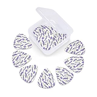 Médiators en celluloïd coloré avec fleurs de lavande pour basse, amateurs de musique, guitares, électriques et acoustiques de 0,46 mm, 0,71 mm, 0,96 mm - Les Beatles, Paul McCartney, John Lennon, RIngo Starr, George Harrison Médiators en celluloïd coloré avec fleurs de lavande pour basse, amateurs de musique, guitares, électriques et acoustiques de 0,46 mm, 0,71 mm, 0,96 mm – Image 6