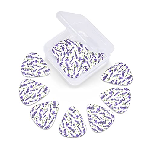 Médiators en celluloïd coloré avec fleurs de lavande pour basse, amateurs de musique, guitares, électriques et acoustiques de 0,46 mm, 0,71 mm, 0,96 mm - Les Beatles, Paul McCartney, John Lennon, RIngo Starr, George Harrison Médiators en celluloïd coloré avec fleurs de lavande pour basse, amateurs de musique, guitares, électriques et acoustiques de 0,46 mm, 0,71 mm, 0,96 mm – Image 7