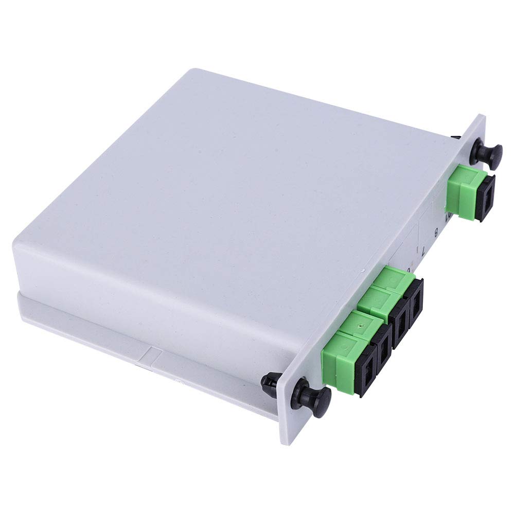 1 x 4 Glasfaser-Splitter, 1 x 4 Klinge, optischer Splitter, SC A-PC, Einzelmodus, SPS-Faser-Splitter-Modul
