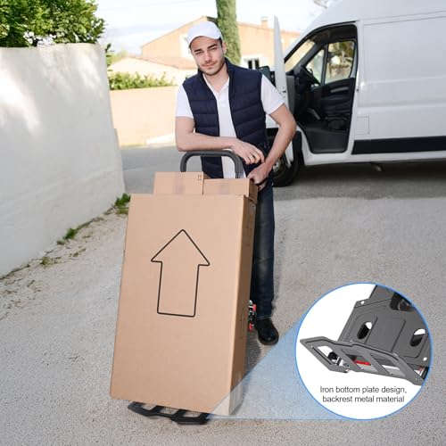 Carretilla plegable 3 en 1 con capacidad 150kg rojo miniatura 2