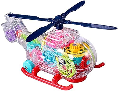 Future Enterprise Collections Transperent Mechanical Helicopter Toy for Kids.(Multicolor)