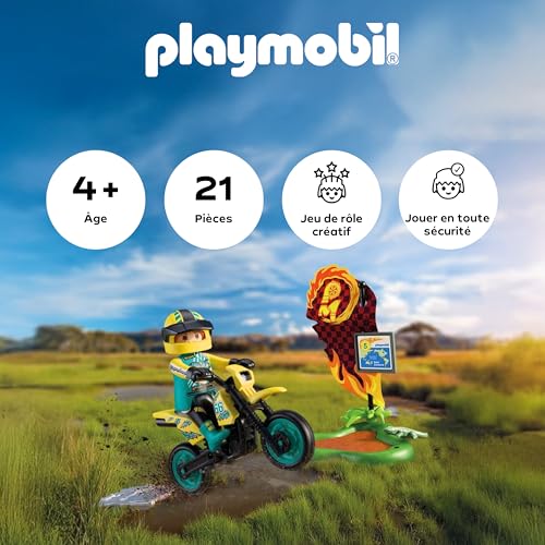 Playmobil Rallye 72065 Offroad Motorrad - vue 3