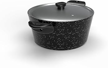 حلة جرانيت مقاس 30 من توب شيف، لون أسود