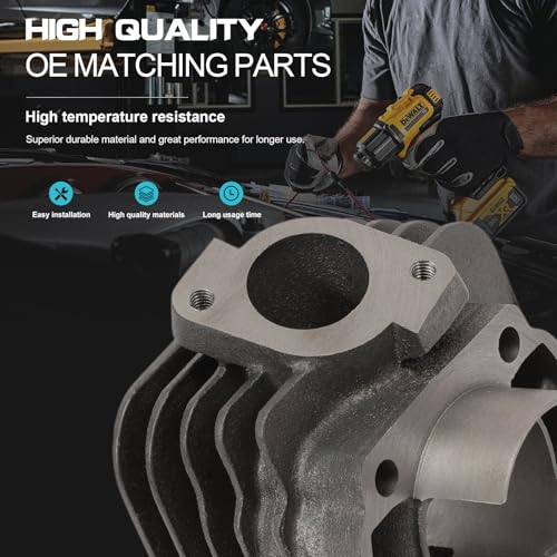 AUROLYNNE Motorrad Zylinder Kit Heißer Satz Kolben Gruppe 70cc Minarelli horizontal Scooter Booster Amico KT00087