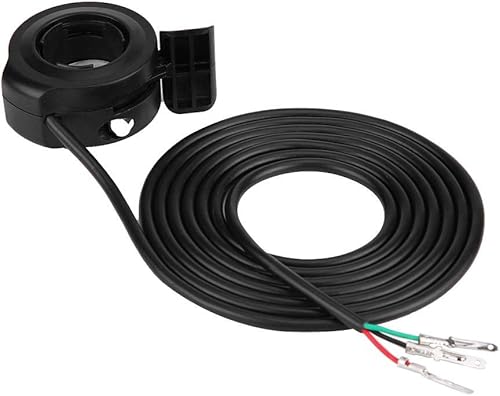 Conjunto de acelerador de pulgar, 0.866 in, 78 pulgadas, cable de acelerador de pulgar universal, conjunto de control de velocidad para bicicletas