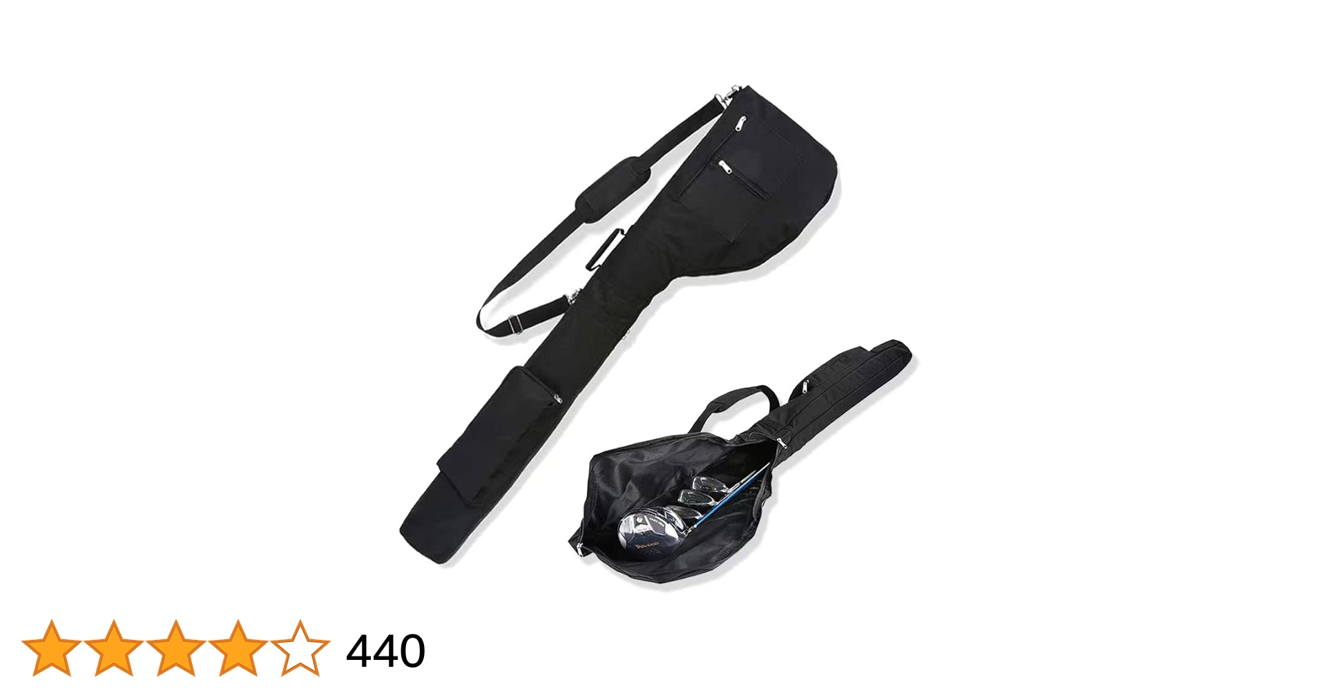 レア】サンマウンテン ゴルフクラブケース・バッグ 黒 練習用