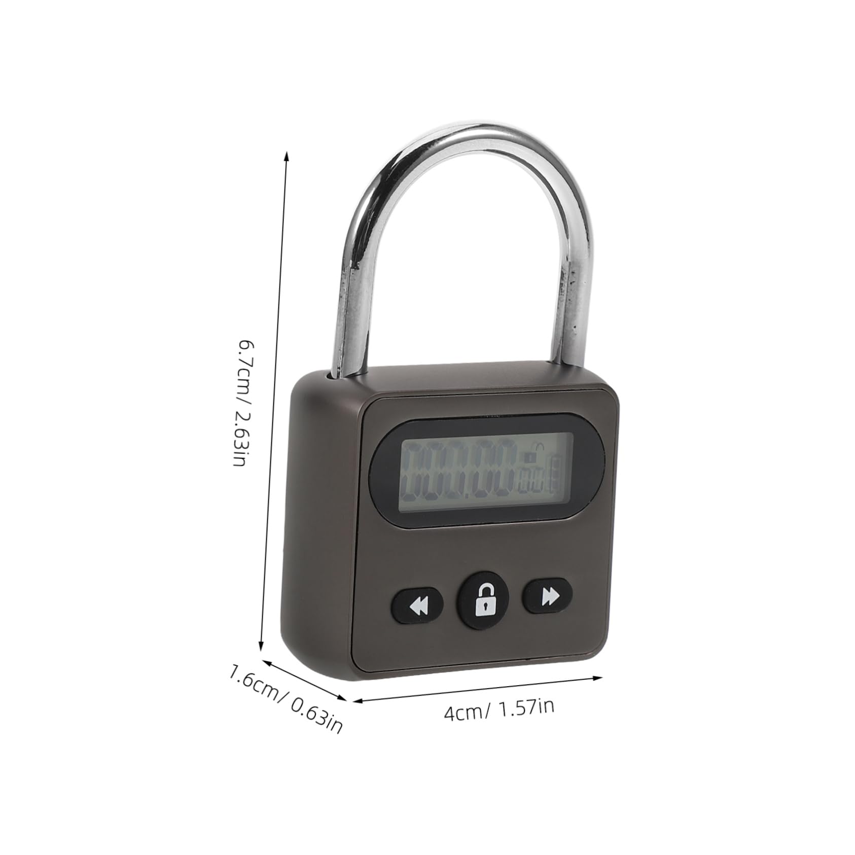 Veemoon Cadenas à Minuterie Rechargeable Par Usb Cadenas Électronique Avec Affichage Lcd Verrou à Temporisation Automatique Pour Études Et Travail