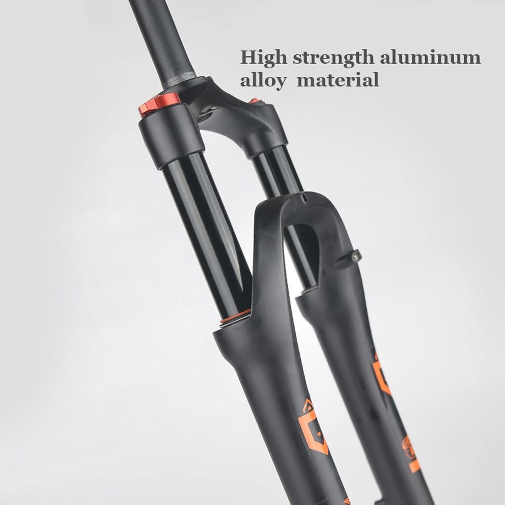 VPPV Forcella Bicicletta Neve/Spiaggia 26 Pollici Viaggia 120 MM, 1-1/8" Sterzo Senza Filettatura Forcelle Anteriori MTB Accessori per Bici per Freno A Disco per Pneumatici da 4,0 Pollici