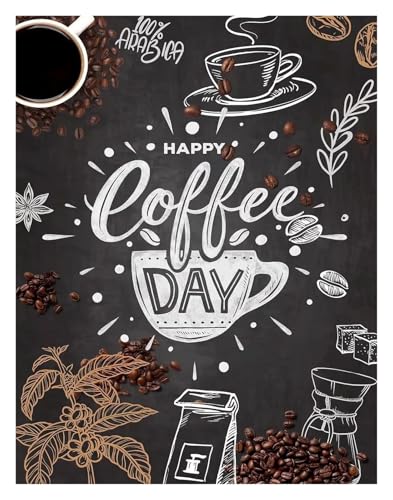 Affiche de tasse à café LEMST 50x70cm peinture sur toile style nordique pour cuisine