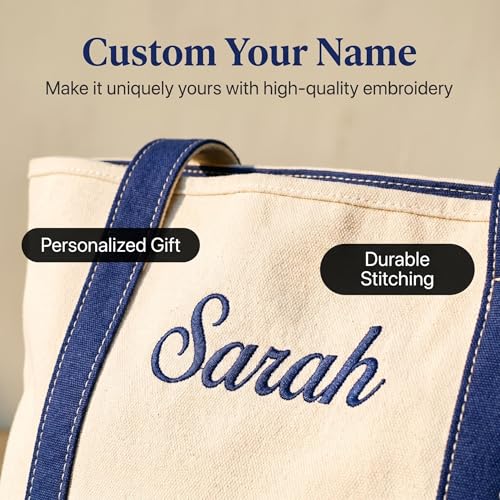 Bolsa Tote de Lona Personalizada con Nombre o Iniciales miniatura 5