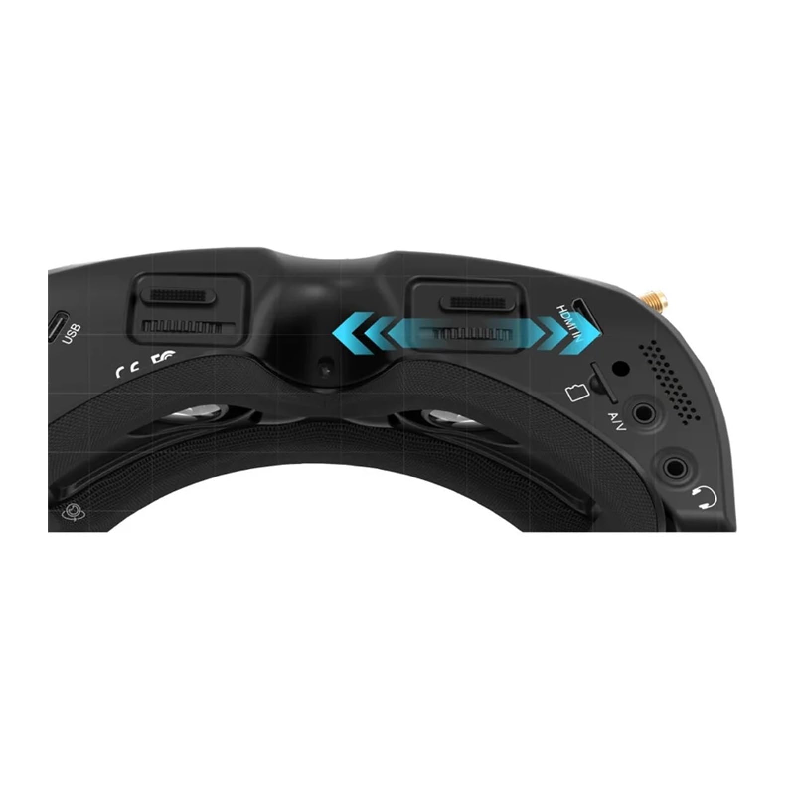 Gafas de vídeo Cruzadas para SKYZONE, SKY04O Pro, Accesorio para Dron dji FPV, Gafas visión Estable 48 Canales