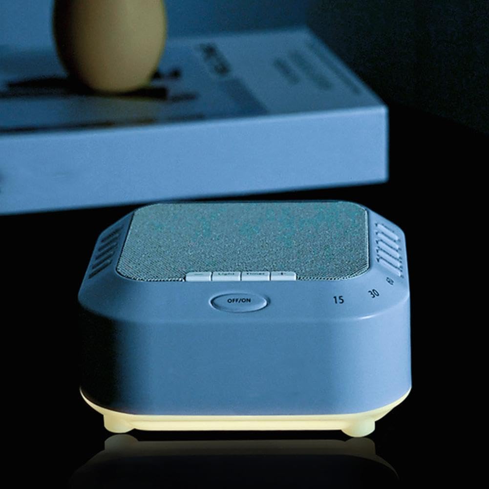 Ora Sound Machine Solfeggio Frecuencias, máquina de sonido de ruido blanco, ayuda portátil para dormir de ruido blanco con 28 sonidos relajantes, 3 modos de temporizador, recargable por USB para