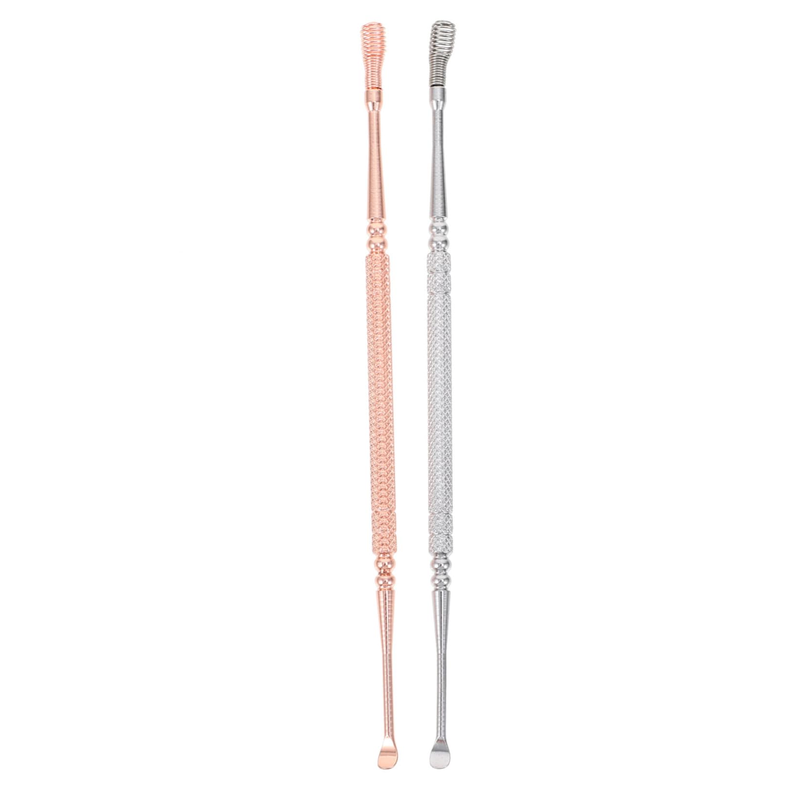 1set Double-Headed Ear Spoon Kit Ear Cleaning Tools for Adults Wax Cleaner Remover Comfortable Non-Slip Grip for Daily