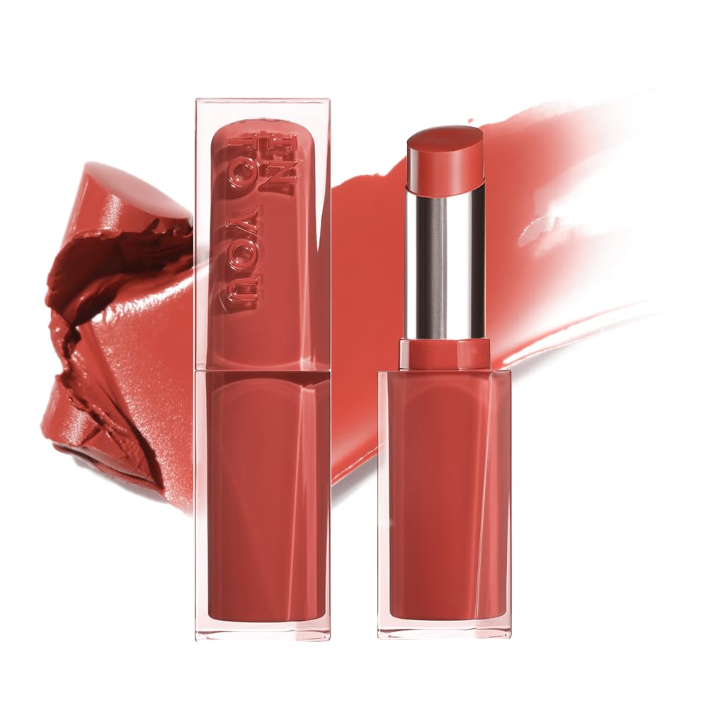 INTO YOU Glow Balm-in Lipstick, Sheer and Hydrating Tinted Lip Stain, Bare-skin Feel and Mirror-like Finish with Long Lasting Lightweight Texture(GL08