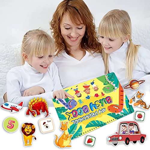 Huastyle Busy Book For Toddlers Preschool Learning Activities,Sensory Autism Toys For Toddlers Newest 32 Themes Montessori Binder Early Educational Drawing Toys Book For Boy Girl #TOP3