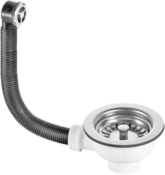 McAlpine BWSTOFSS 112" Basket Strainer Waste and Overflow, Chrome