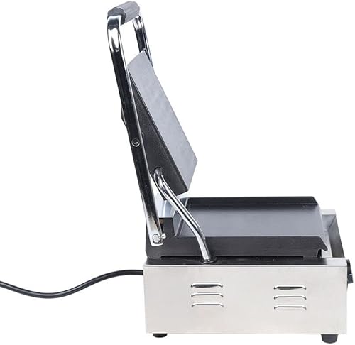 Miniatura 6 de Parrilla antiadherente comercial Panini Press, tostadora eléctrica comercial de sándwich a la parrilla, sartén para asar interiores, control de