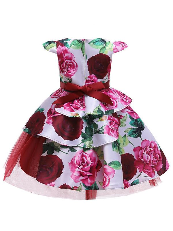 Image of Niren Enterprise Multipatteren Baby Girl's Knee Length Frocks with Digital Prints
