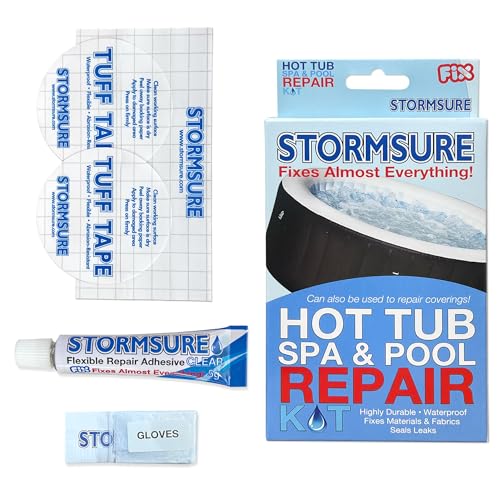 Stormsure Inflatable Hot Tub Repair Kit - Essential Patch & Seal Solution for Punctures and Tears