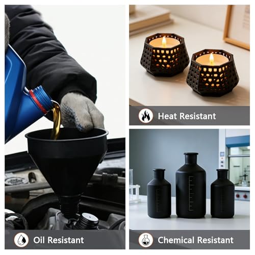 Image of PP Filament 1.75mm Polypropylene Filament, Black 1kg /2.2lbs Durable Semi-Flexible 3D Printer Filament for Functional Parts & Prototyping, No Warping, 5 Build Sheets Included