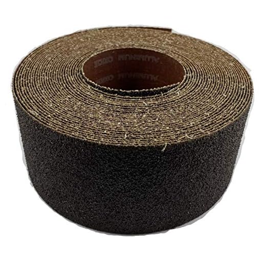 Sungold Abrasives 30516 Aluminum Oxide 80 Grit Rolls For Drum Sanders, 3" Wide by 35 Feet