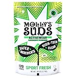 Molly's Suds Active Wear Laundry Detergent | Extra Strength Sport Laundry Powder, Stain Fighting for Performance Fabrics and Sensitive Skin | 120 Loads