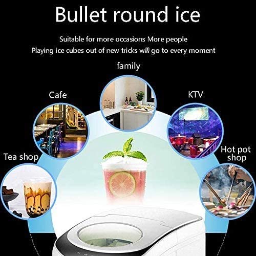 Eiswürfelmaschine für die Arbeitsplatte, in 8 Minuten fertig, tragbare Eismaschine für 16,7 kg/Tag Eiswürfel für Zuhause, Küche, Bar, Büro