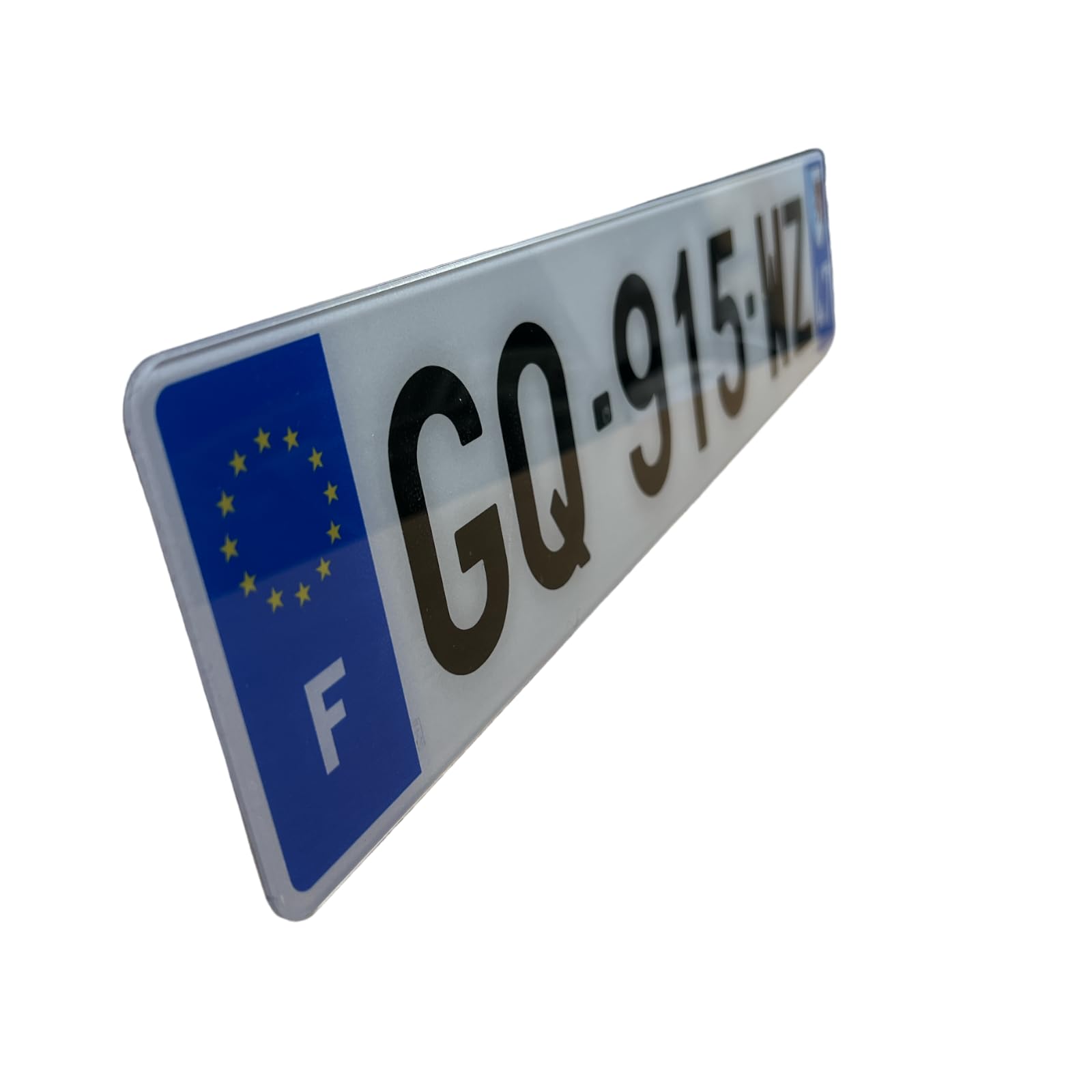 DECOHO - Plaque immatriculation Voiture homologuée (Lot de 2) - Plastique SIV 520 x 110 mm - Rivet Plaque immatriculation Inclus