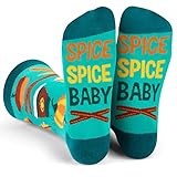 Lavley Funny Holiday Socks For Adults and Teens (Gifts For Christmas, Thanksgiving, Valentine's Day, Halloween) (US, Alpha, One Size, Regular, Regular, Pumpkin Spice)