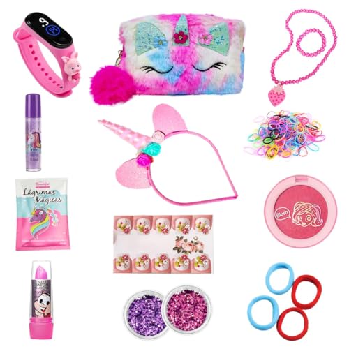 Kit Maquiagem Infantil Necessaire Com Relógio BZ164