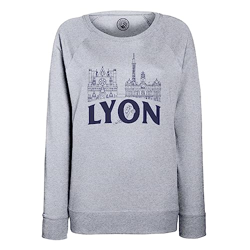 Sweatshirt femme Lyon au design minimaliste et chic pour un look casual au quotidien