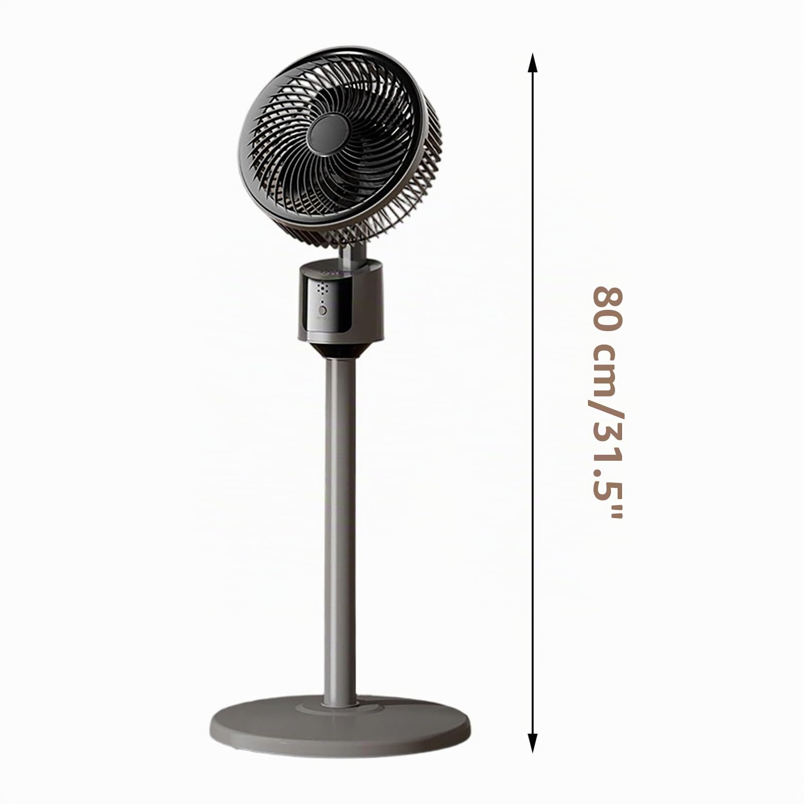 Ventilador de pie para dormitorio 2026 – Circulador de aire mejorado con flujo de aire, motor silencioso oscilante, tres niveles de velocidad, conector