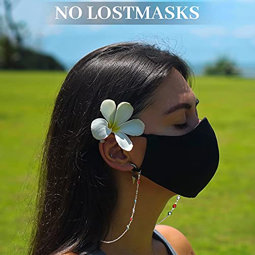 6 Pieces Eyeglass Chains For Women Sunglass Holder Chain Face Cover Holder Chain Beaded Eyeglasses Chain Strap Eyewear Chain Glasses Cord Lanyard With Rubber Ring Ear Hook #TOP6