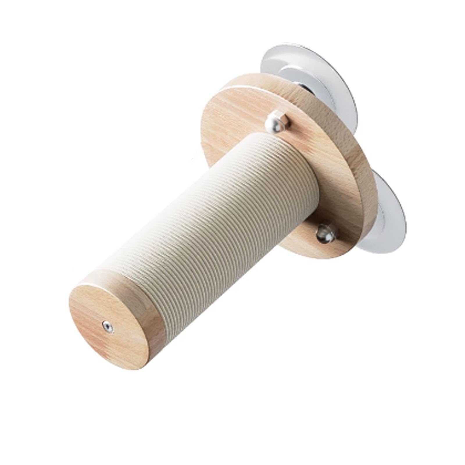 Trespolo per Gatti, Torre Tiragraffi E Percorso A Parete: Struttura In Legno, Facile da Installare E Componibile A Piacimento(Single cylindrical step)