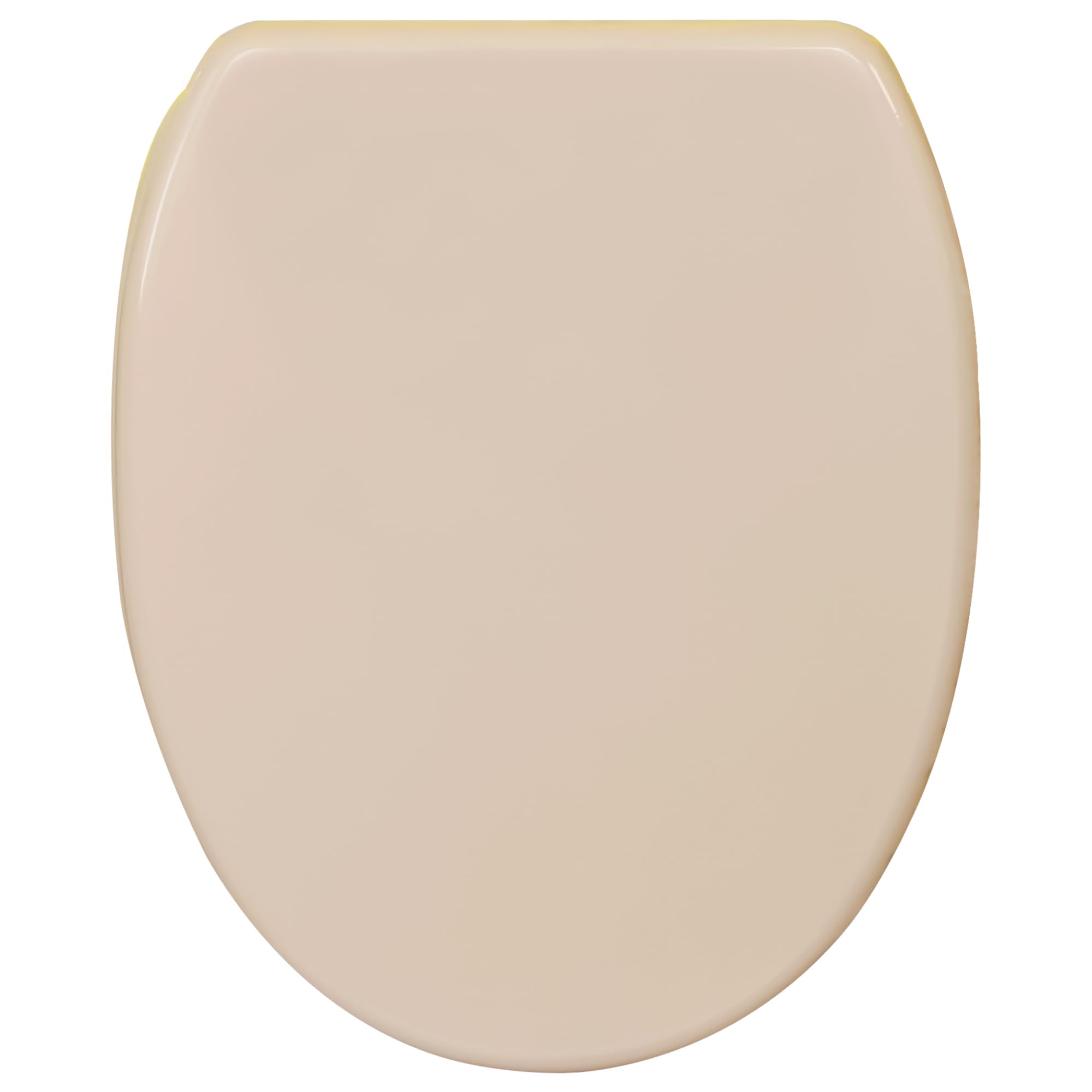 Sanilo Sedile WC con chiusura ammortizzata e sgancio rapido, il coperchio del WC può essere rimosso con la semplice pressione di un pulsante, facile montaggio dall'alto (Beige)