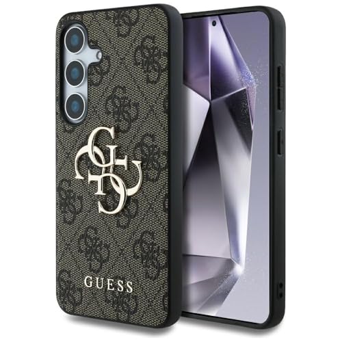 CG Mobile sous Licence Guess Coque pour S25 Marron Big 4G Logo Classic