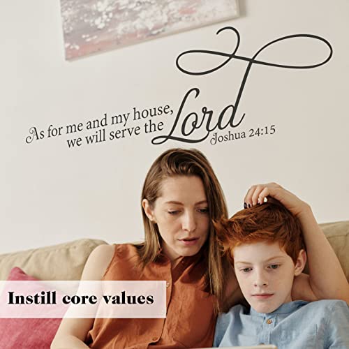 My Vinyl Story Large As For Me And My House, We Will Serve The Lord Joshua Wall Sticker Inspirational Wall Decal Motivational Office Decor Quote Wall Art Vinyl Wall Decal Living Bed Room School Words Saying #TOP4