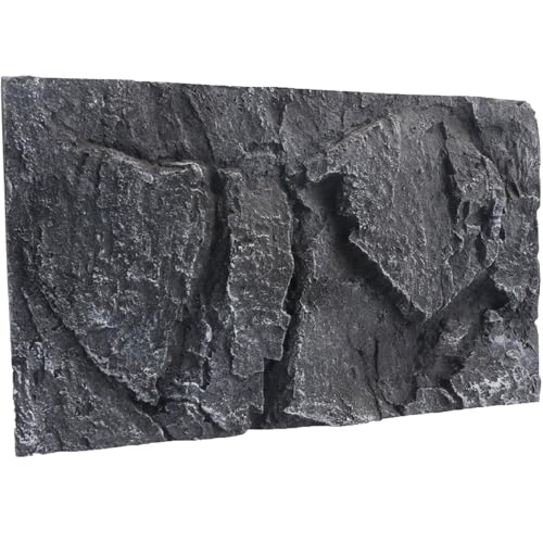 Hamiledyi 17×11.8'' Rock Terrarium Background 3D Reptile Tank Background Board Bearded Dragon Tank Backdrop Climbing Wall Habitat Decor for Lizard Geckos Iguana Snake Spider