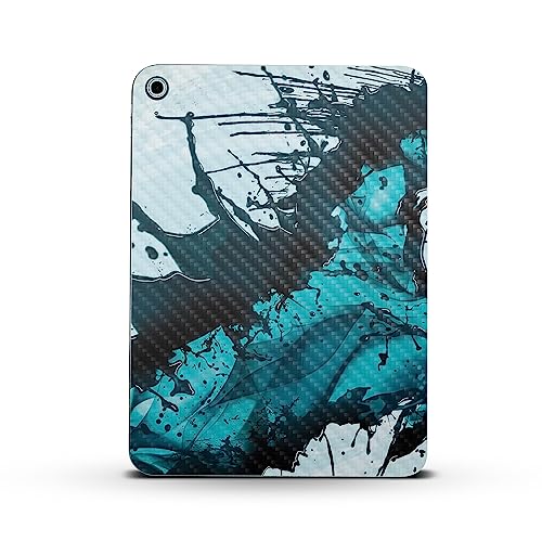 Image of MightySkins Carbon Fiber Skin Compatible with Apple iPad 10.9 inch 10th Gen (2022) Full Wrap Kit - Wild Splash | Protective, Durable Textured Carbon Fiber Finish | Easy to Apply | Made in The USA