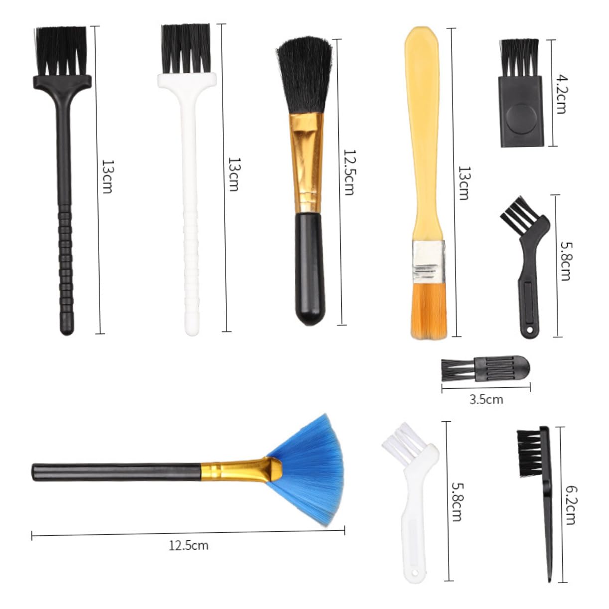 HOMSFOU 1 Keyboard Cleaning Kit Cleaning Duster Laptop Electronics Cleaner Car Cleaning Kit Lapdesk Cleaning Brush and Tweezers Keyboard Cleaning Brush Screen Cleaning Kit Bye Black