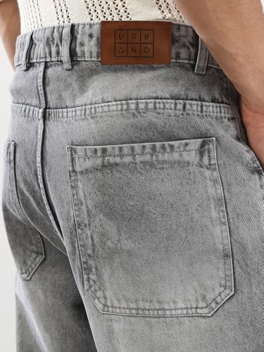 Image of Urbano Fashion Men's Loose Baggy Fit Cargo Carpenter Jeans with 6 Pockets Non-Stretchable
