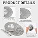 10PC Diamond Cutting Discs 40mm with 2 Mandrels for Dremel Rotary Tools, Ultra-thin Rotary Tool Cutting Disc for Diamond Metal Glass Ceramics Tile Stone Gem