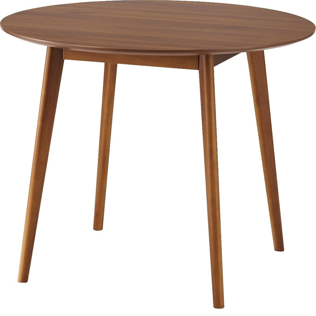 Amazon｜ダイニングテーブル 円形 直径90cm 木製 一人暮らし 二人掛け