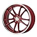 ASANTI BLACK DELTA CANDY RED W/CHROME LIP DELTA 20x10.5 5x112.00 CANDY RED W/CHROME LIP (38 mm)